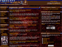 Tablet Screenshot of farscapeworld.com